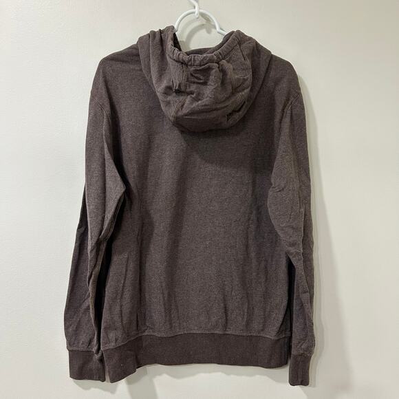 Patagonia Mens Sz Small Brown Geodesic Flying Fish Lightweight Hooded Sweatshirt - Picture 5 of 5